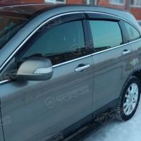 Дефлекторы окон (ветровики) Honda CR-V III 2007-2011 (Хонда СР-В) Кобра Тюнинг